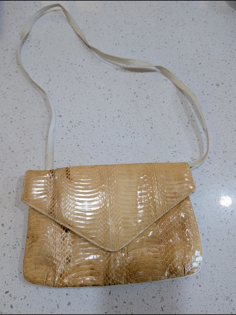 J. Renee Genuine Leather Snakeskin Handbag Vintage